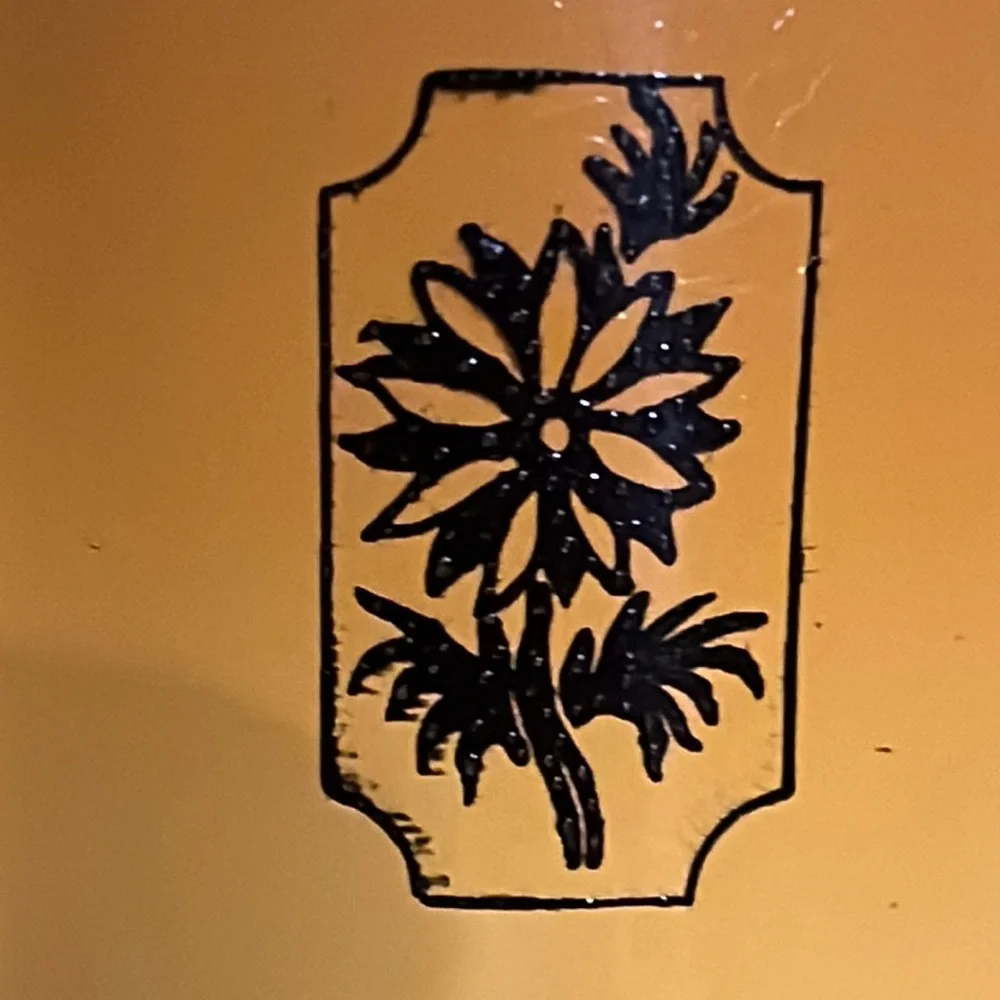 Decorated Nordic Ware Best Fluted Bundt Pan Two Tone Yellow Folk Art Scenes